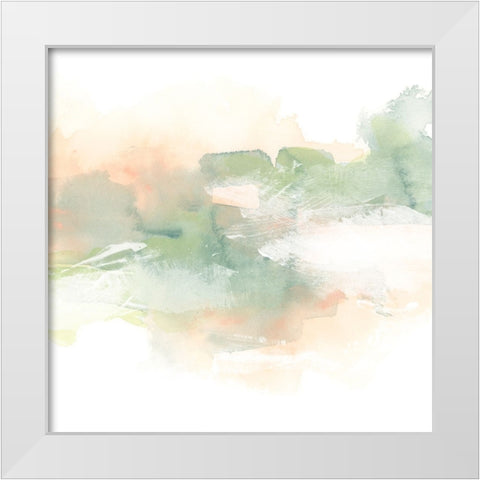 Patina Coastline III White Modern Wood Framed Art Print by Vess, June Erica