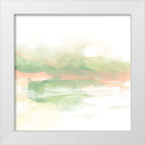 Patina Coastline IV White Modern Wood Framed Art Print by Vess, June Erica