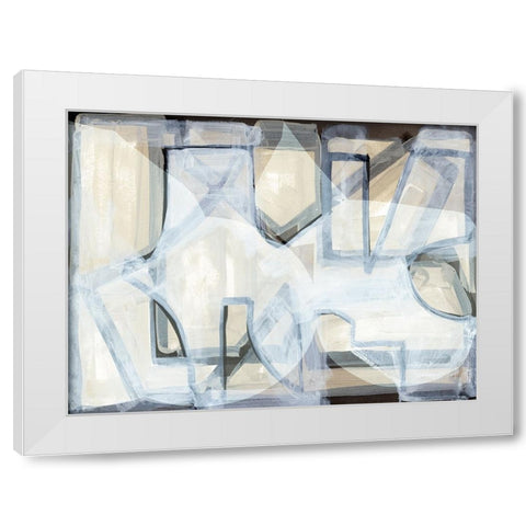 BAndW I White Modern Wood Framed Art Print by Cartissi