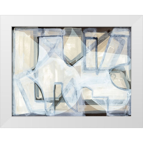BAndW I White Modern Wood Framed Art Print by Cartissi