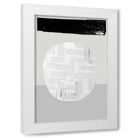 Eggy I White Modern Wood Framed Art Print by Cartissi