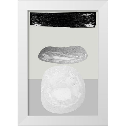Eggy II White Modern Wood Framed Art Print by Cartissi