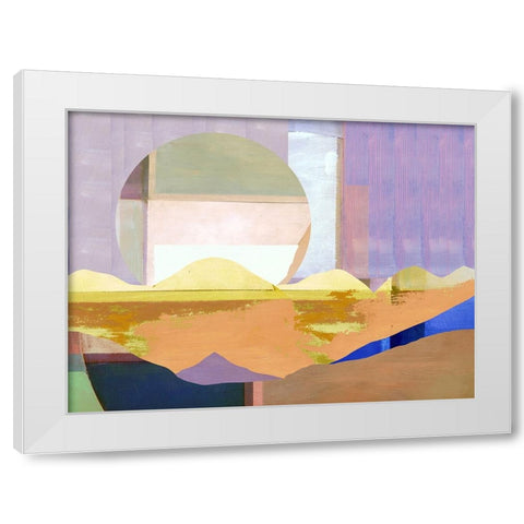 Pink Paint White Modern Wood Framed Art Print by Cartissi