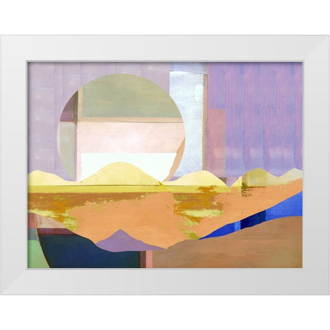 Pink Paint White Modern Wood Framed Art Print by Cartissi