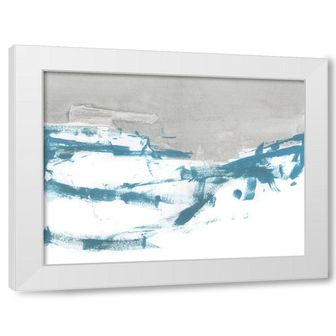 Meta Land III White Modern Wood Framed Art Print by Cartissi