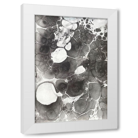Marbling IV White Modern Wood Framed Art Print by Ferrell, Erin McGee