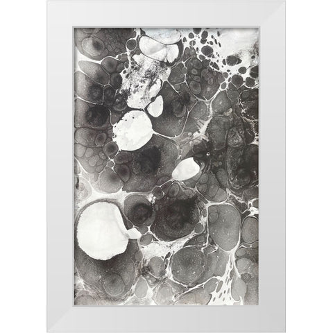 Marbling IV White Modern Wood Framed Art Print by Ferrell, Erin McGee