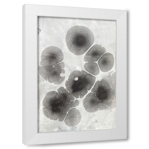 Marbling V White Modern Wood Framed Art Print by Ferrell, Erin McGee