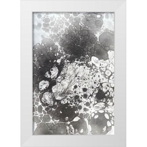 Marbling VI White Modern Wood Framed Art Print by Ferrell, Erin McGee