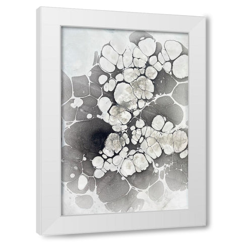 Marbling VII White Modern Wood Framed Art Print by Ferrell, Erin McGee