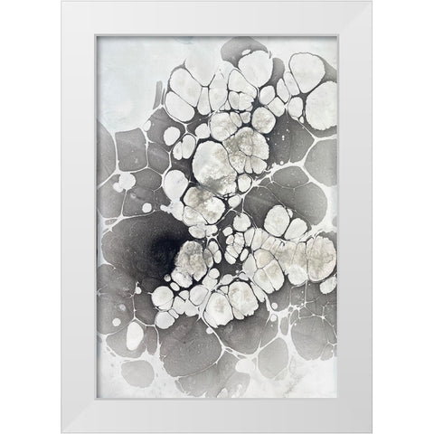 Marbling VII White Modern Wood Framed Art Print by Ferrell, Erin McGee