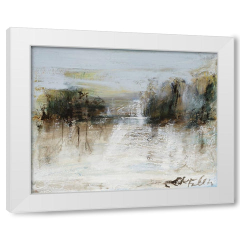 Wintery Horizon I White Modern Wood Framed Art Print by Ferrell, Erin McGee
