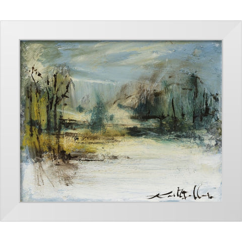 Wintery Horizon II White Modern Wood Framed Art Print by Ferrell, Erin McGee