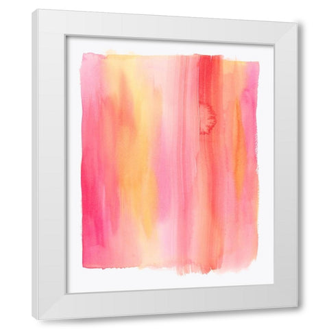 Summer Sherbet Wash I White Modern Wood Framed Art Print by Popp, Grace