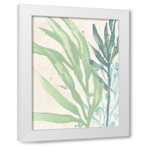 Swaying Seagrass IV White Modern Wood Framed Art Print by Vess, June Erica
