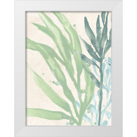 Swaying Seagrass IV White Modern Wood Framed Art Print by Vess, June Erica