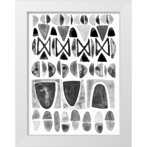 Grey Arches II White Modern Wood Framed Art Print by Galapon, Nikki