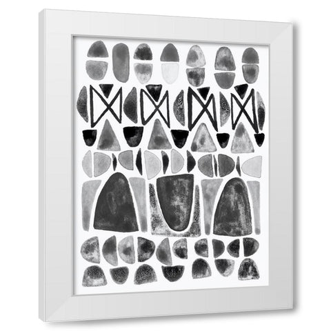 Grey Arches III White Modern Wood Framed Art Print by Galapon, Nikki
