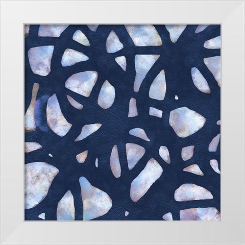 Sky Net I White Modern Wood Framed Art Print by Saunders, Alonzo