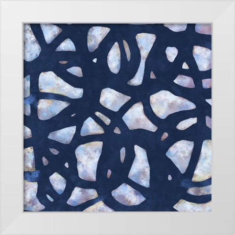 Sky Net II White Modern Wood Framed Art Print by Saunders, Alonzo