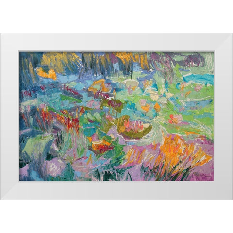 Morning Prayer White Modern Wood Framed Art Print by Fagan, Dorothy