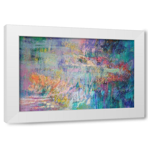 Vespers White Modern Wood Framed Art Print by Fagan, Dorothy
