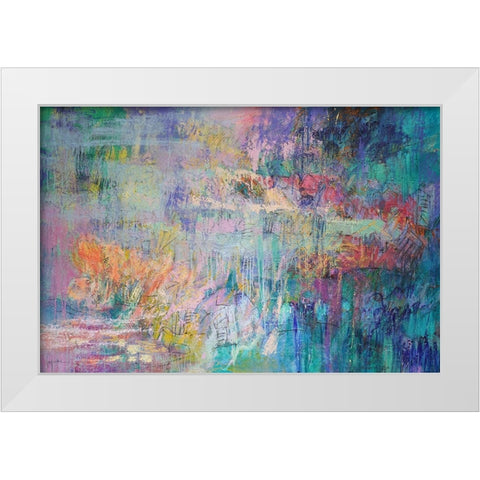 Vespers White Modern Wood Framed Art Print by Fagan, Dorothy