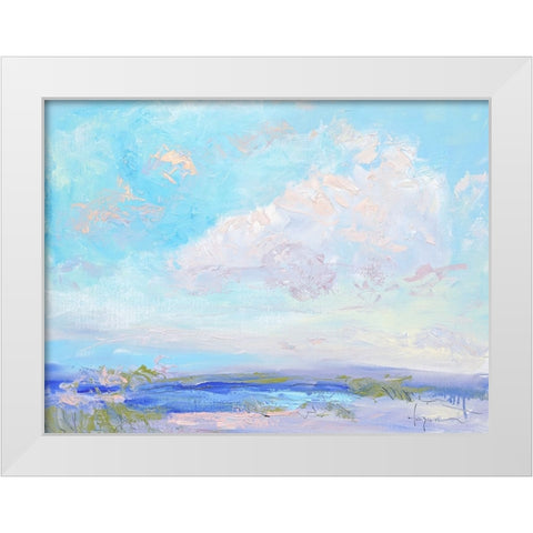A Perfectly Lovely Day White Modern Wood Framed Art Print by Fagan, Dorothy
