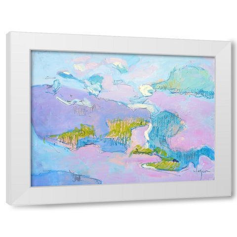Come to My Window White Modern Wood Framed Art Print by Fagan, Dorothy