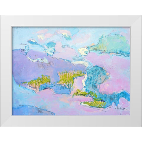 Come to My Window White Modern Wood Framed Art Print by Fagan, Dorothy