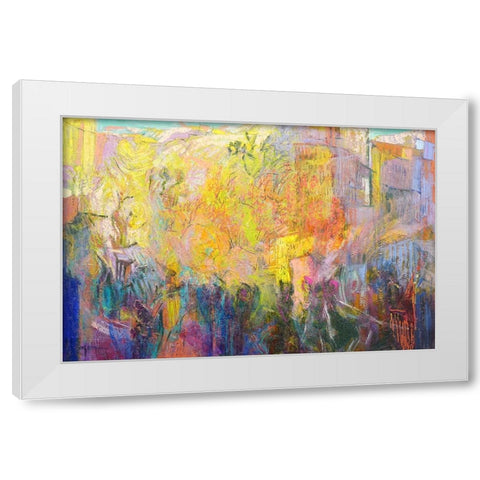 Incantanta White Modern Wood Framed Art Print by Fagan, Dorothy