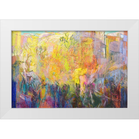 Incantanta White Modern Wood Framed Art Print by Fagan, Dorothy