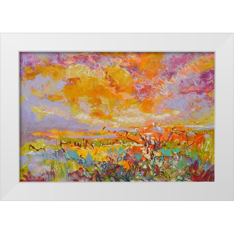 Radiance Remembered White Modern Wood Framed Art Print by Fagan, Dorothy