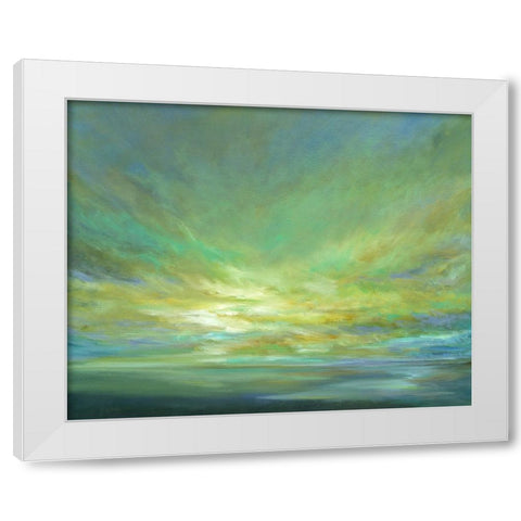 Coastal Views II White Modern Wood Framed Art Print by Finch, Sheila