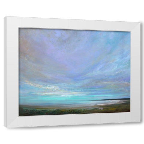 Coastal Views III White Modern Wood Framed Art Print by Finch, Sheila