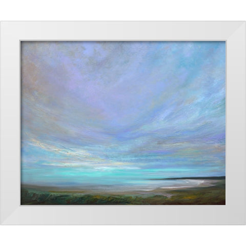 Coastal Views III White Modern Wood Framed Art Print by Finch, Sheila