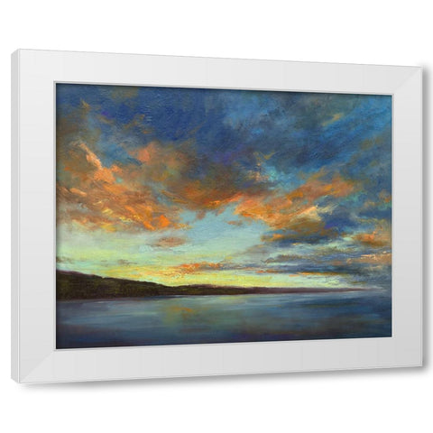 Coastal Views IV White Modern Wood Framed Art Print by Finch, Sheila