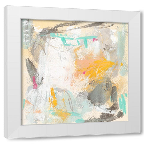 Orange Sunlight VI White Modern Wood Framed Art Print by Wang, Melissa