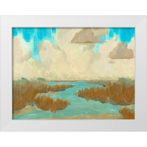 Fripp Island Water I White Modern Wood Framed Art Print by Green, Jacob