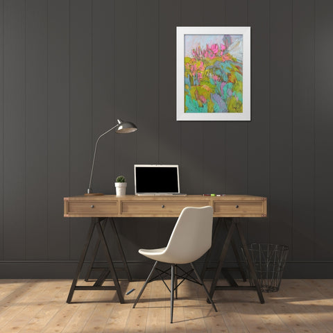 Rise and Bloom White Modern Wood Framed Art Print by Fagan, Dorothy