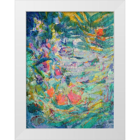 Stir Mine Heart White Modern Wood Framed Art Print by Fagan, Dorothy