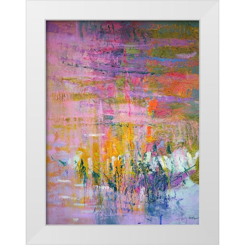 Twilight Resting White Modern Wood Framed Art Print by Fagan, Dorothy