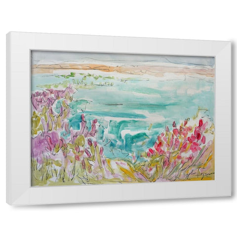 On a Whim-Fly White Modern Wood Framed Art Print by Fagan, Dorothy