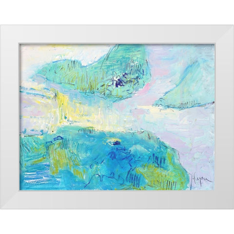 Smooth Sailing in the Heartland White Modern Wood Framed Art Print by Fagan, Dorothy