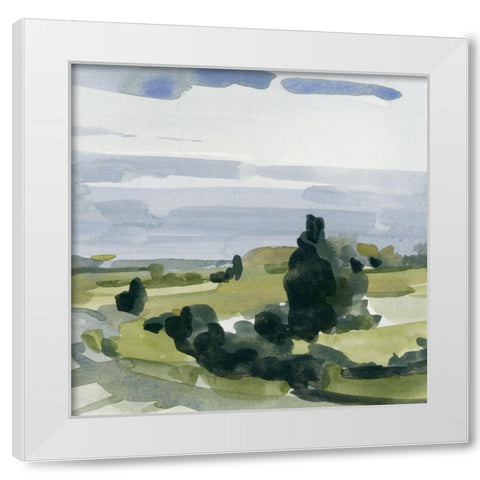 Dark Quiet Valley II White Modern Wood Framed Art Print by Caroline, Emma