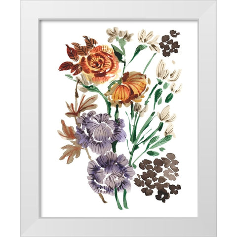 Garden Bouquets I White Modern Wood Framed Art Print by Zwara, Ania
