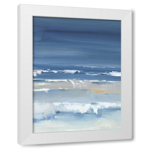 Coastal Colors I White Modern Wood Framed Art Print by Harper, Ethan