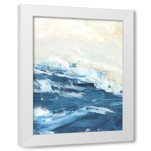 Wave after Wave I White Modern Wood Framed Art Print by Harper, Ethan