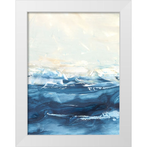Wave after Wave II White Modern Wood Framed Art Print by Harper, Ethan