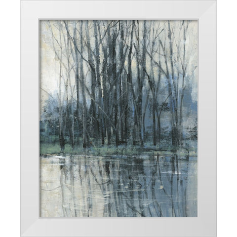 Morning Drizzle II White Modern Wood Framed Art Print by OToole, Tim